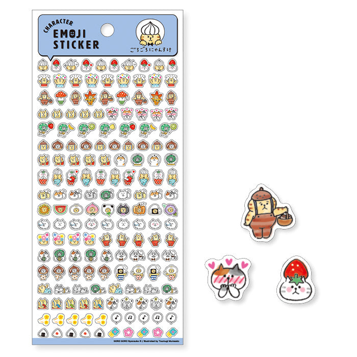 Mind Wave Character Feelings Sticker Nyansuke Cat Blue