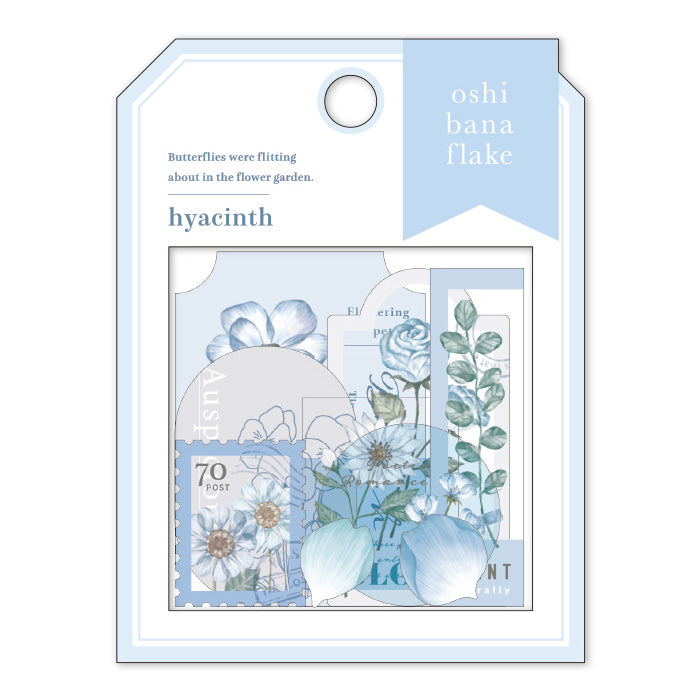Mind Wave Oshi Bana Flower Sticker Flakes Hyacinth Add a touch of elegance to your papercraft projects with these color-coordinated Oshi Bana Flower PET -Sticker Flakes. This set includes exquisite flower and frame stickers that will elevate your planners, journals, or an