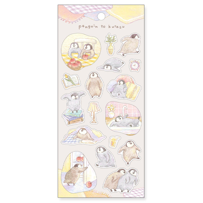 Mind Wave Sticker Penguin To Kurasu Stickers Adorable paper stickers featuring penguins. Perfect for sprucing up planners, cards, and papercraft projects, these stickers add a touch of cuteness to any project.