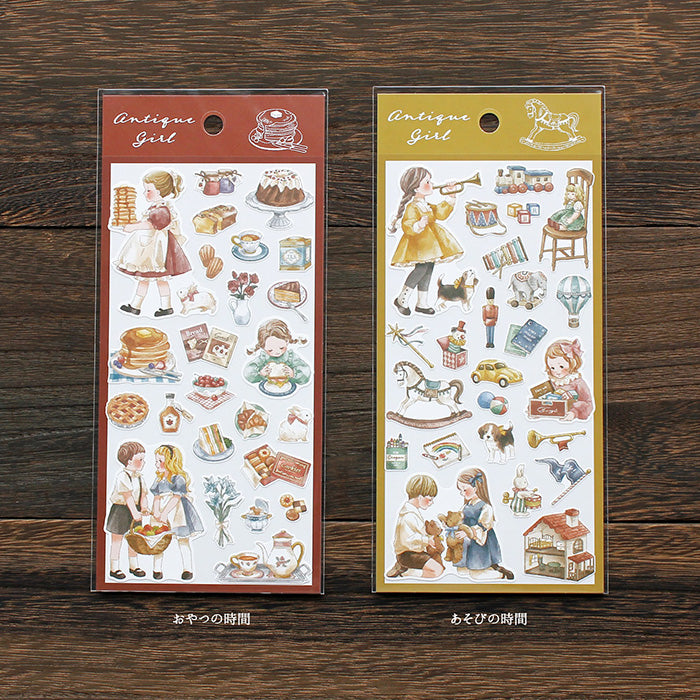 Mind Wave Antique Girl Sticker Snack Time  Enhance your papercraft projects with Mind Wave Girl Stickers. These vintage style stickers feature cute girls and are perfect for planners, notebooks, and more.