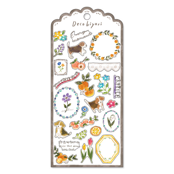 Mind Wave Deco Biyori Sticker Multicolor  Cute colorful stickers. These Japanese stickers are perfect for planners, notebooks, and other papercraft p