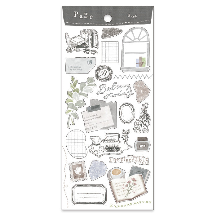Mind Wave Page #04 Stationery These Japanese stickers are perfect for planners, notebooks, and other papercraft projects.