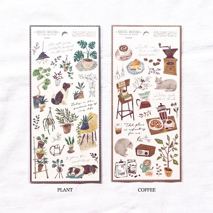 Mind Wave ESnug Room Sticker Plant These Japanese stickers are perfect for planners, notebooks, and other papercraft projects.
