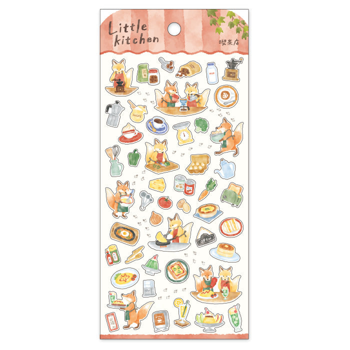 Mind Wave Little Kitchen Sticker Coffee Shop  These Japanese stickers are perfect for planners, notebooks, and other papercraft projects.