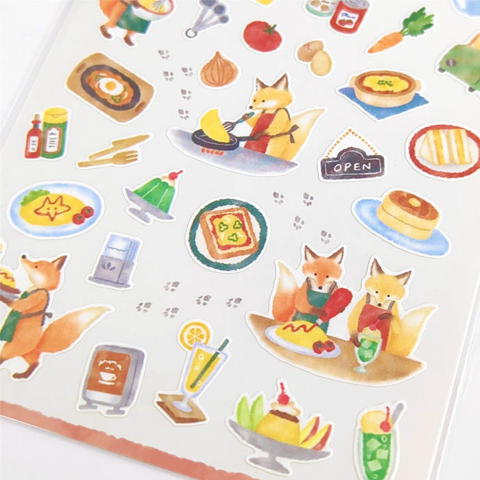 Mind Wave Little Kitchen Sticker Coffee Shop  These Japanese stickers are perfect for planners, notebooks, and other papercraft projects.