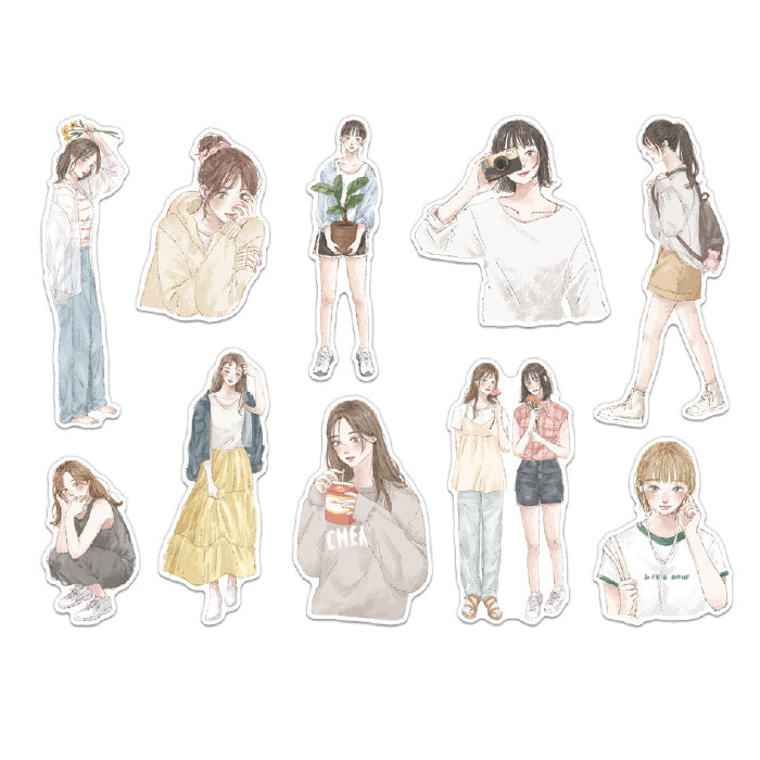 Mind Wave Amie Comic Girl Stickers Enhance your papercraft projects with Mind Wave Girl Stickers. These elegant stickers feature stylish girls and are perfect for planners, notebooks, and mo