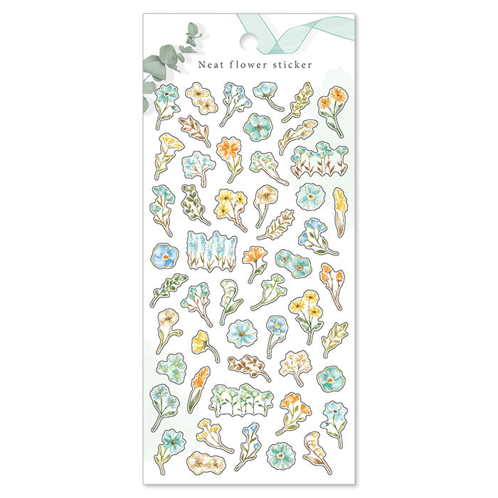 Mind Wave Neat Flower Sticker Nile Blue