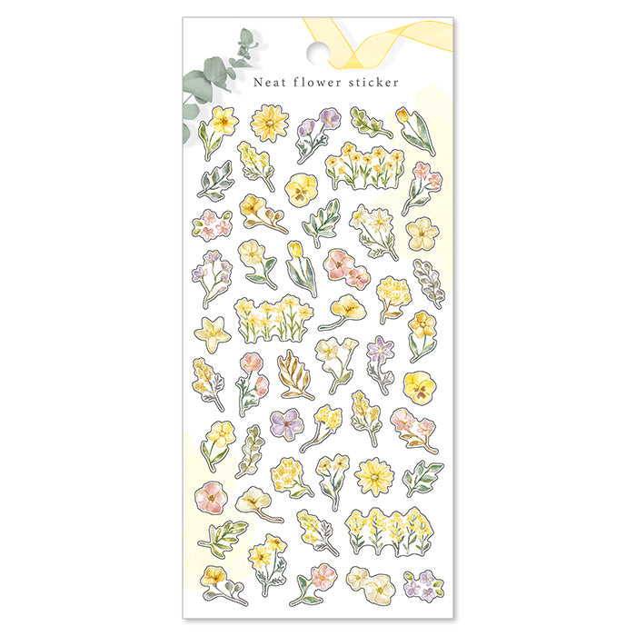 Mind Wave Neat Flower Sticker Yellow