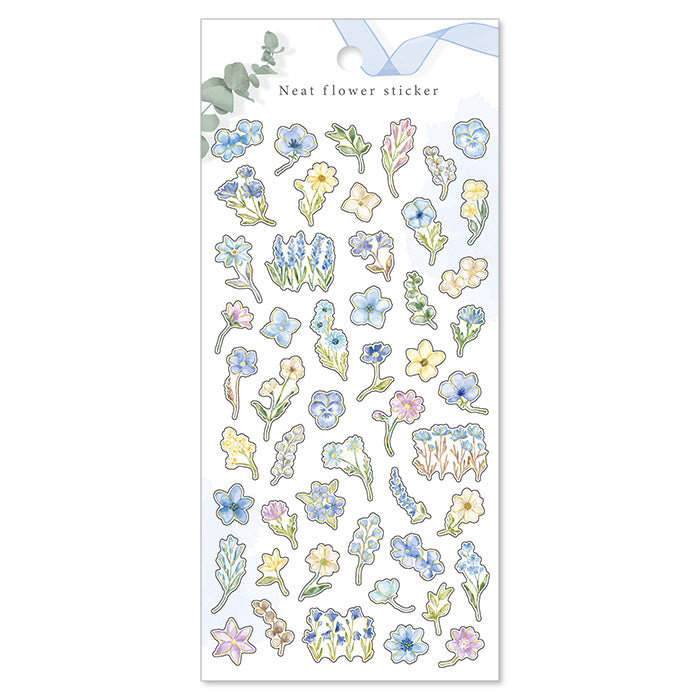 Mind Wave Neat Flower Sticker Blue