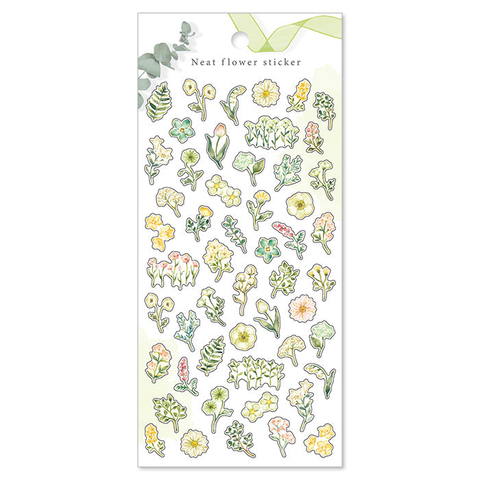 Mind Wave Neat Flower Sticker Green