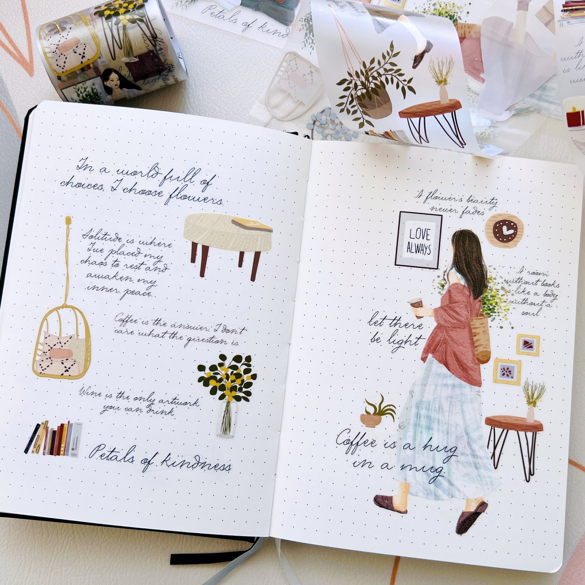 The Washi Tape Shop Lisbon's Poetic Corners Wide PET -tape 55mm