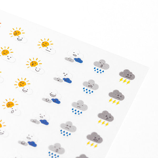 Midori Diary Sticker Feelings Weather