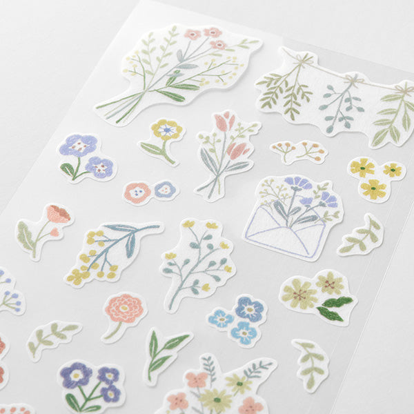 Midori Sticker Two Sheets Flower