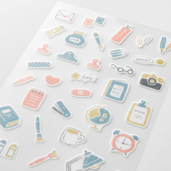 Sticker Two Sheets Monotone Stationery