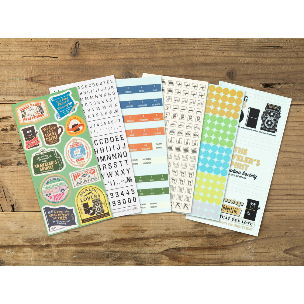 Traveler's Notebook 2026 Diary Customize Sticker set