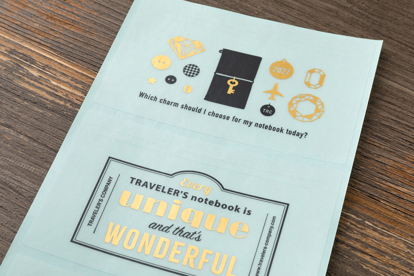 Traveler's Notebook 2027 Diary Customize Sticker set