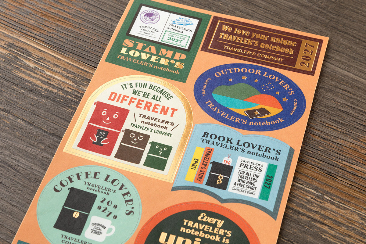 Traveler's Notebook 2027 Diary Customize Sticker set