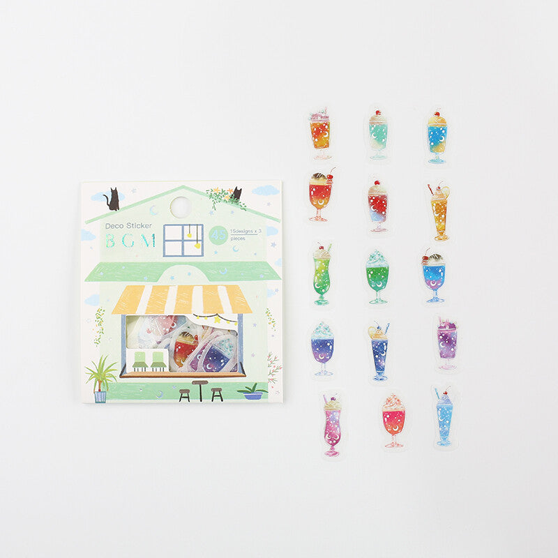 BGM Washi Deco Sticker Flakes Cream Soda