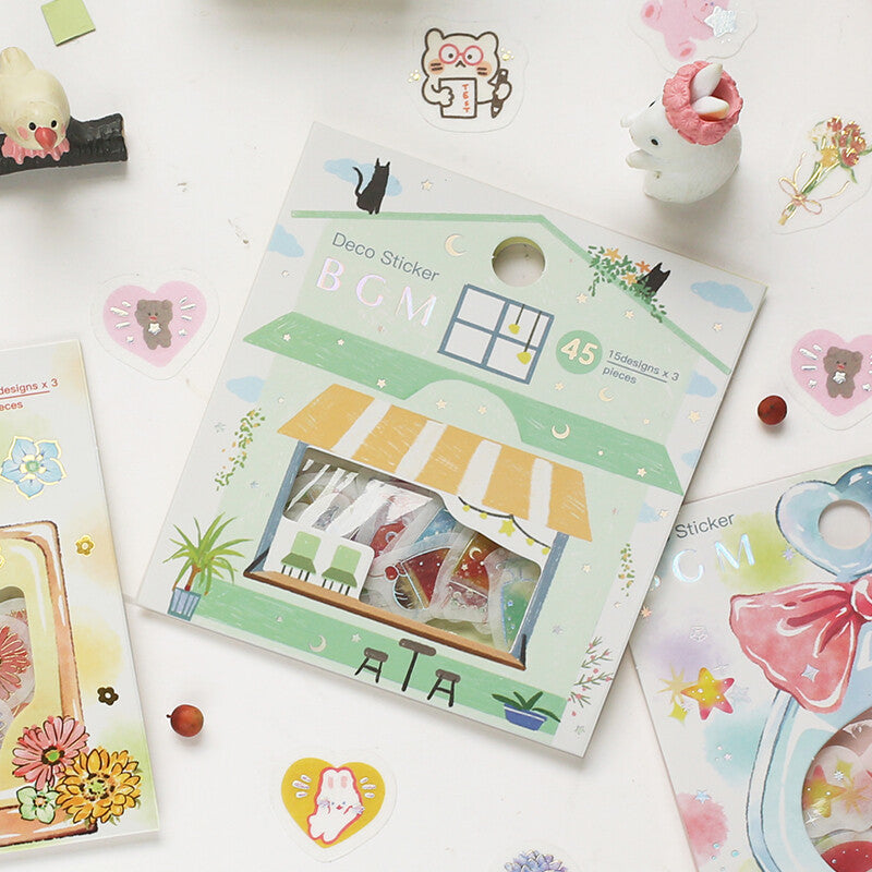 BGM Washi Deco Sticker Flakes Cream Soda