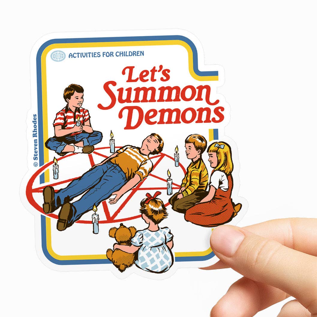 Steven Rhodes Vinyl Sticker Let's Summon Demons
