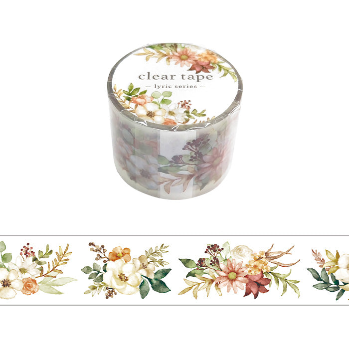 Mind Wave Clear Tape Lyric Flower 30mm