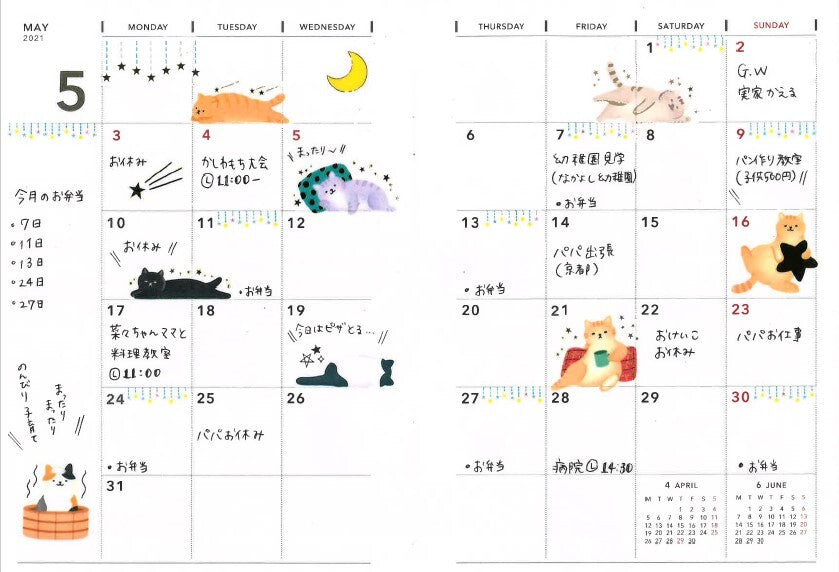Washi Sticker Flakes Cats
