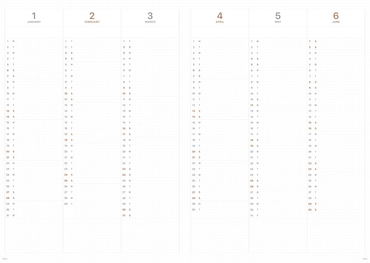 Take a Note 2024 MEDIUM WEEKS PLANNER B6