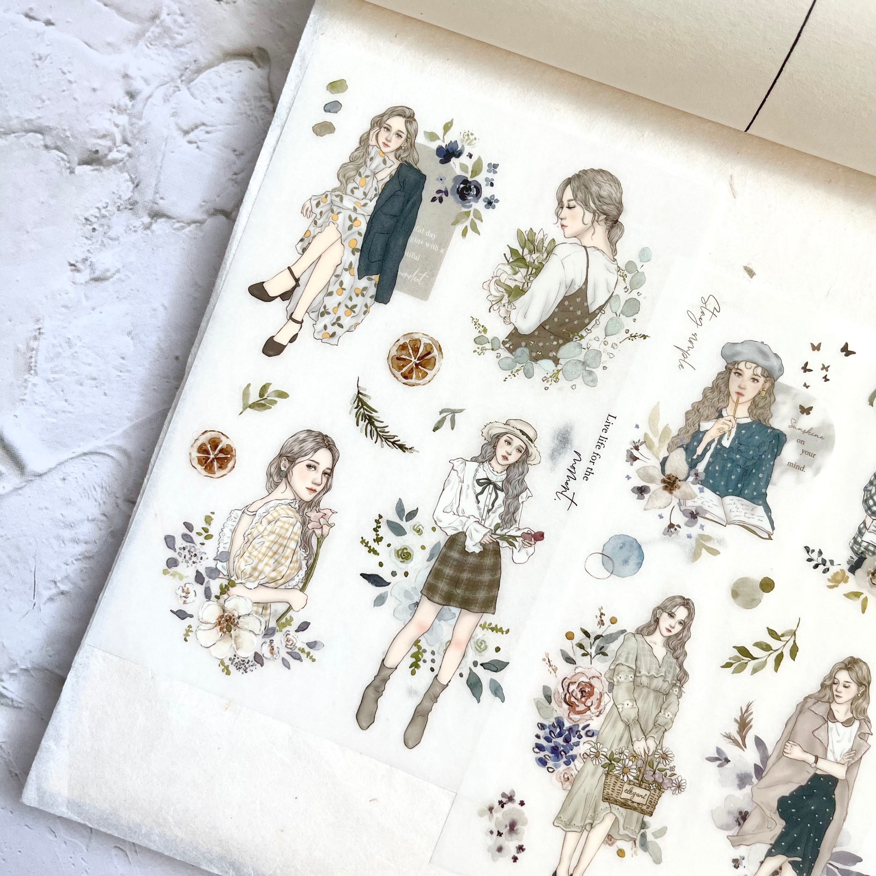 Elegant Transfer Stickers - 3 arkkia