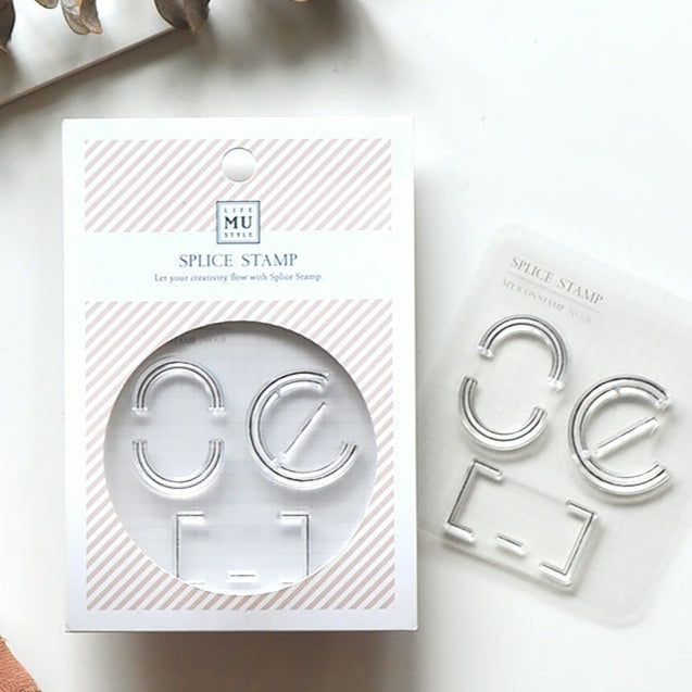 MU Life Style My Icon Stamp Rubberstamp Set No.08 Split Frames