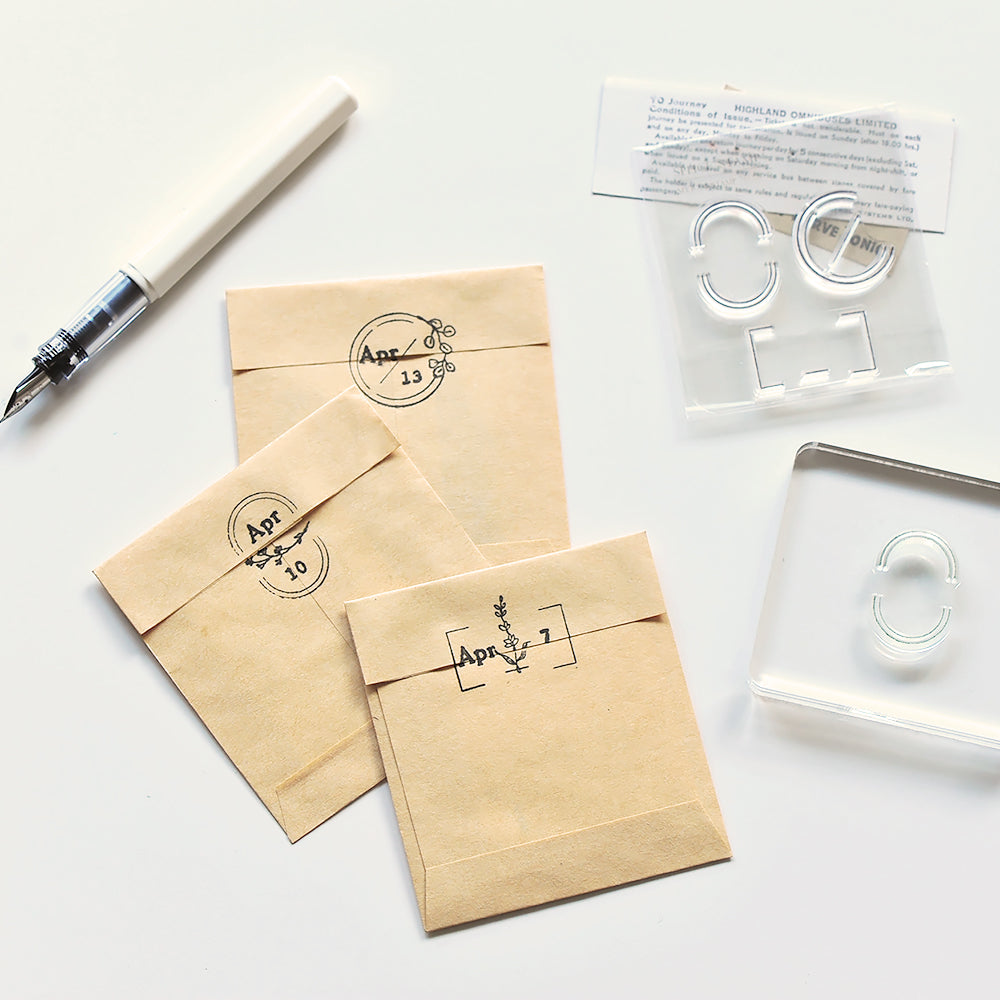 MU Life Style My Icon Stamp Rubberstamp Set No.08 Split Frames