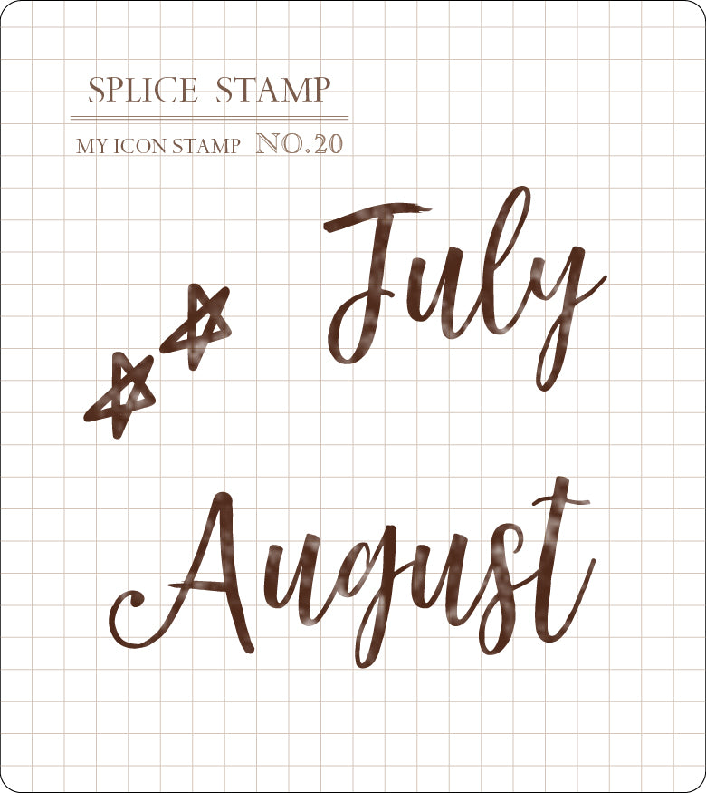 My Icon Stamp Rubberstamp Set No.17 Months (6 sets)