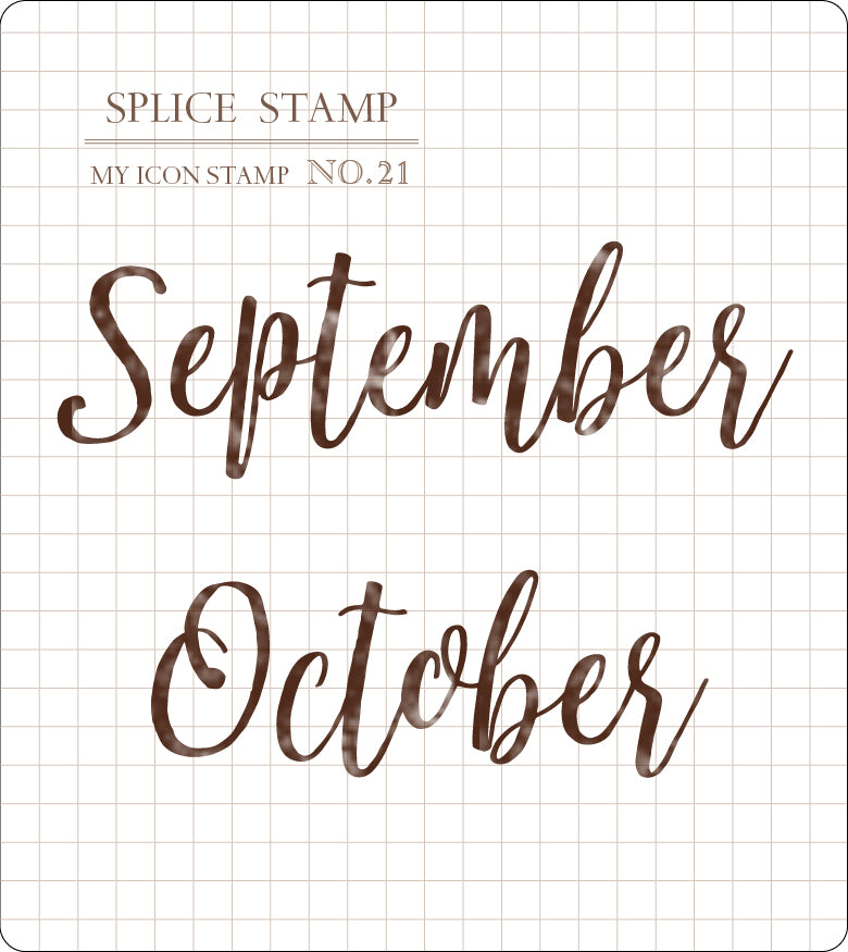 My Icon Stamp Rubberstamp Set No.17 Months (6 sets)
