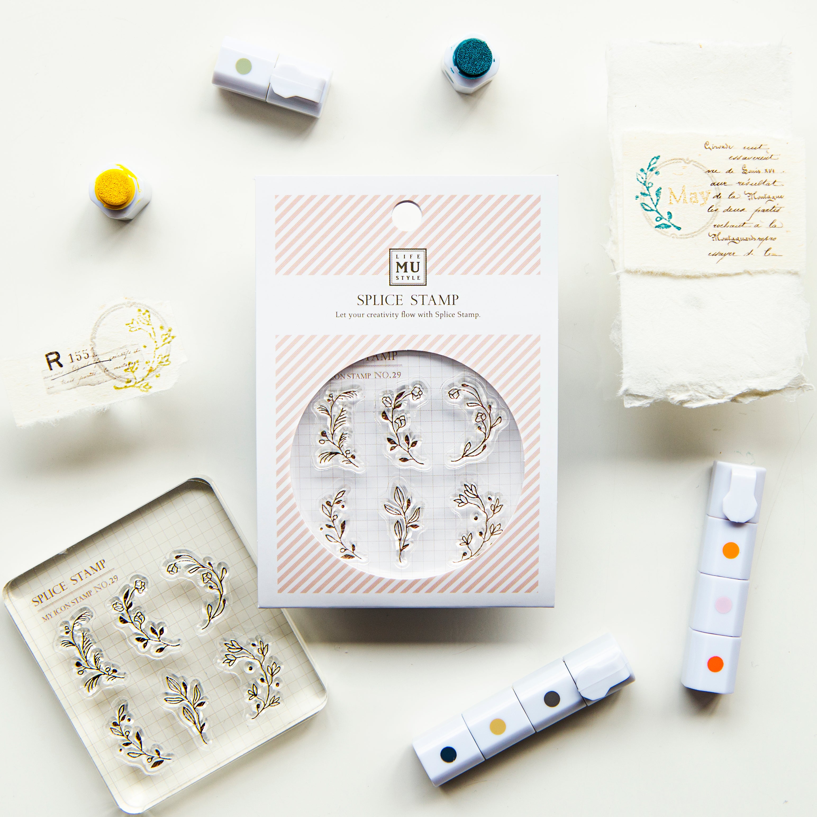 MU Life Style My Icon Stamp Rubberstamp Set No.29 Rampant Plants