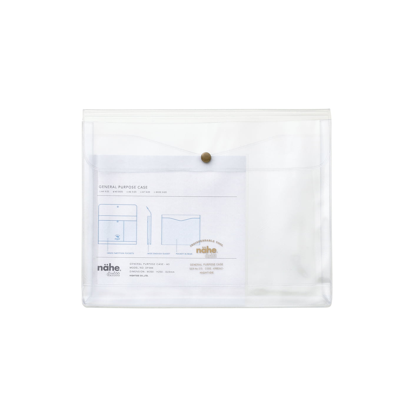 Hightide NÄHE General Purpose Case - A5 Clear 1