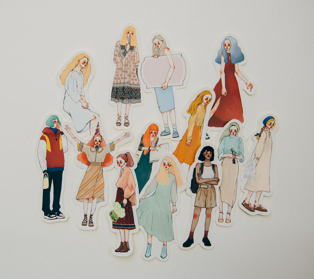 Dearest 30 pcs Sticker Set in a Metal Tin