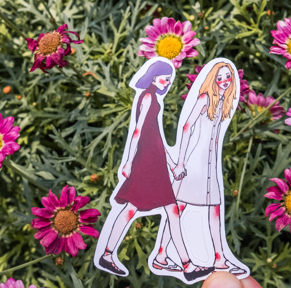 You and Me 25 pcs Sticker Set in a Metal Tin
