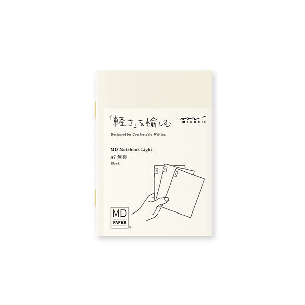 Midori MD Notebook Light A7 Blank 3pack