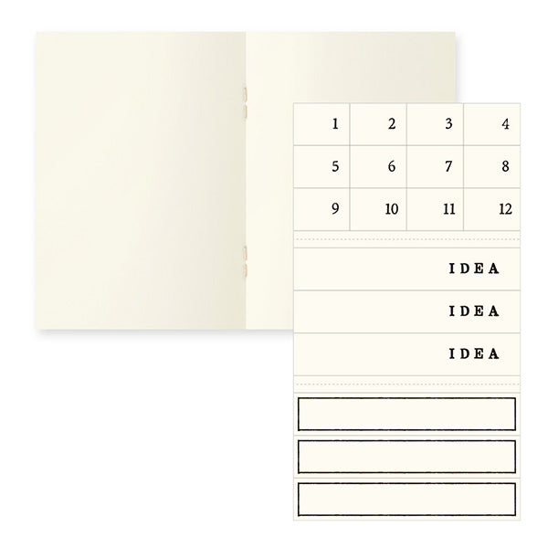 Midori MD Notebook Light A7 Blank 3pack