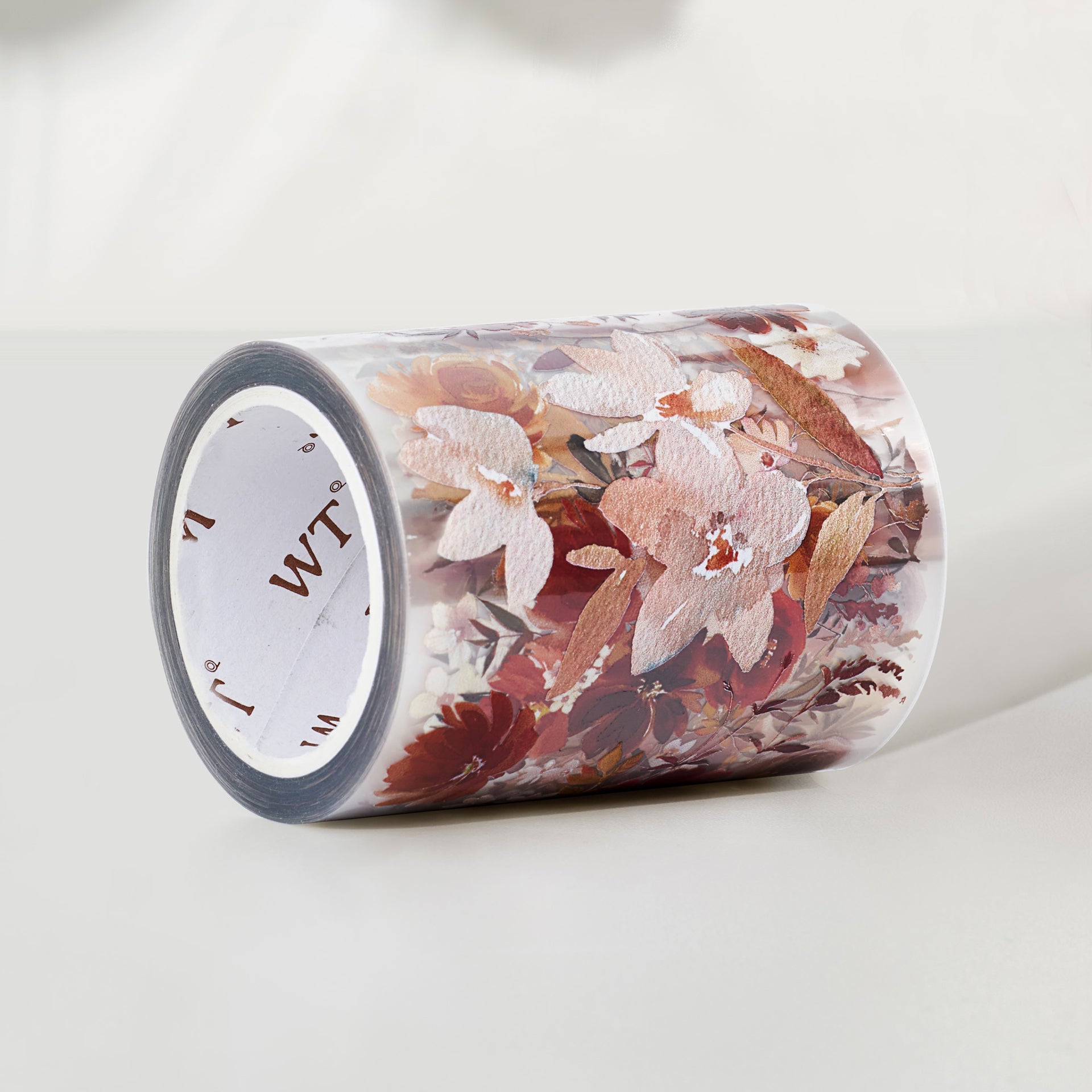 Copper Flowers Wide PET -tape 60mm