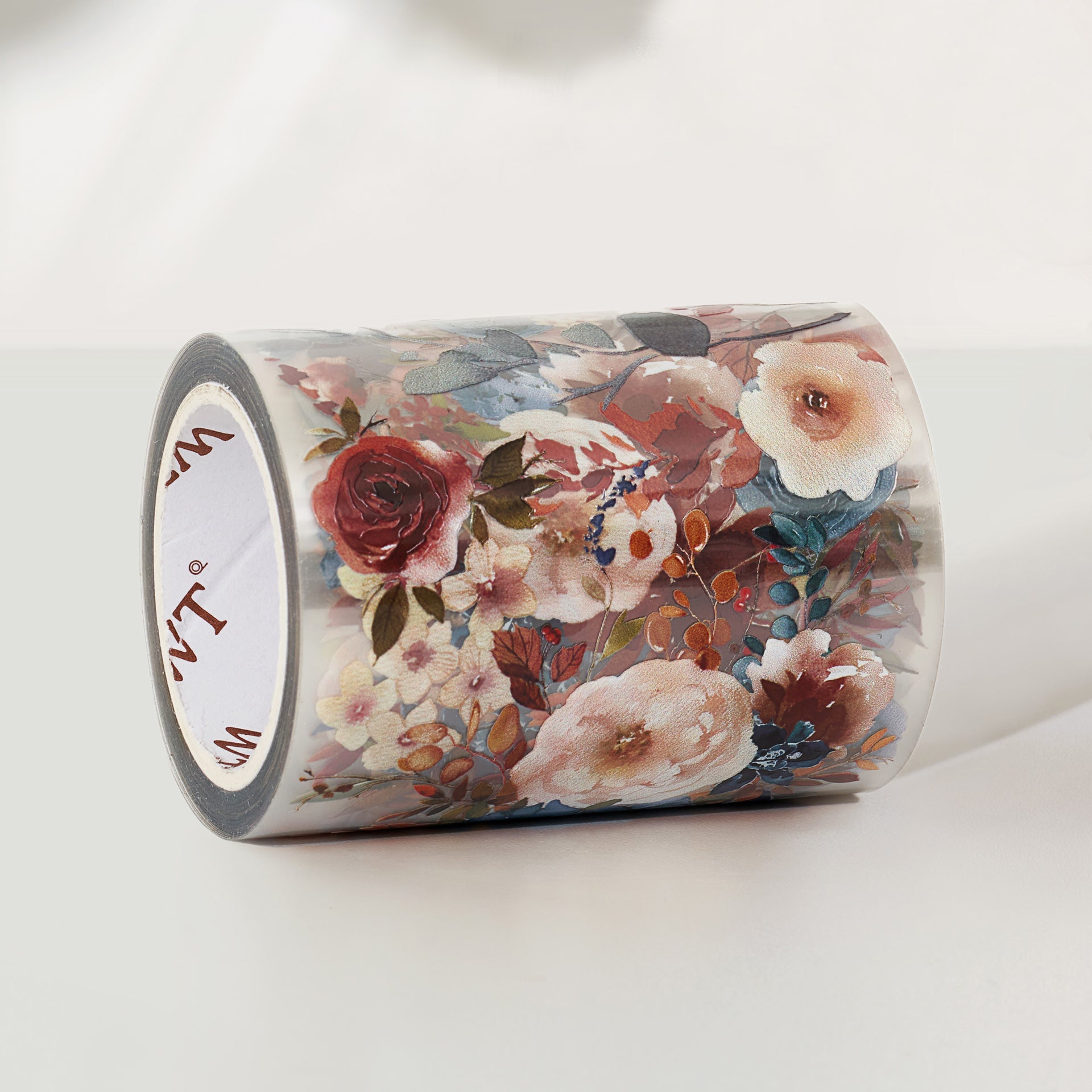 Dusty Blue & Cinnamon Wide PET -tape 60mm
