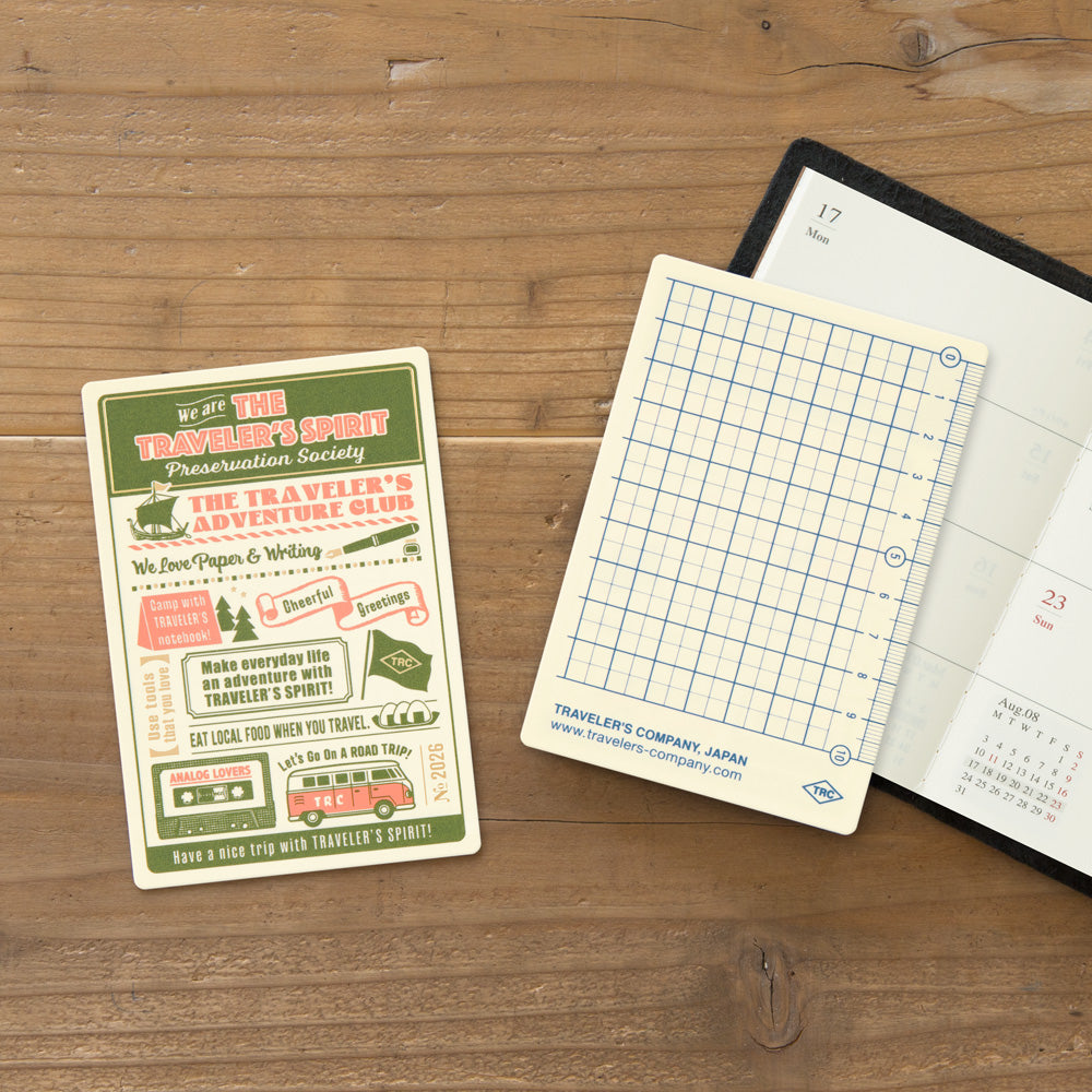 Traveler's Notebook 2026 Underlay Passport Size