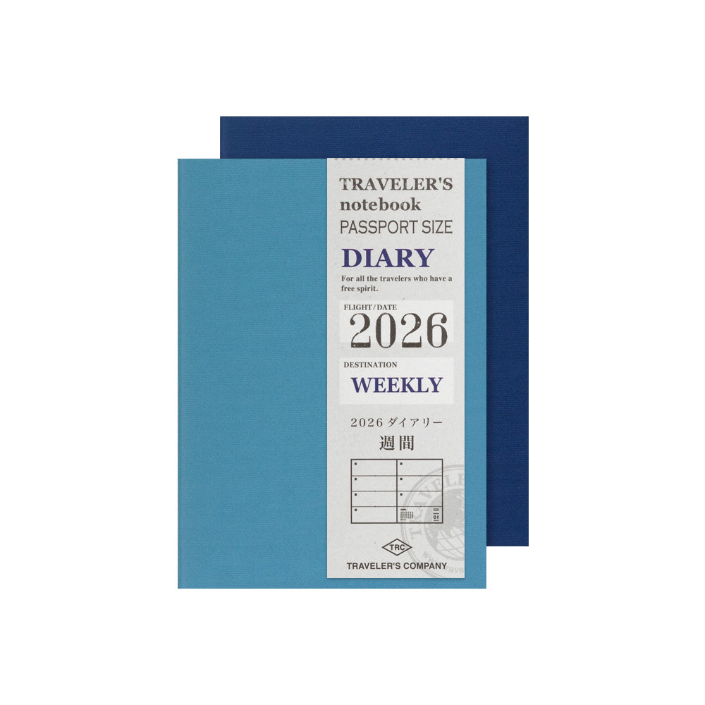Traveler's Notebook 2026 Weekly Diary Passport Size