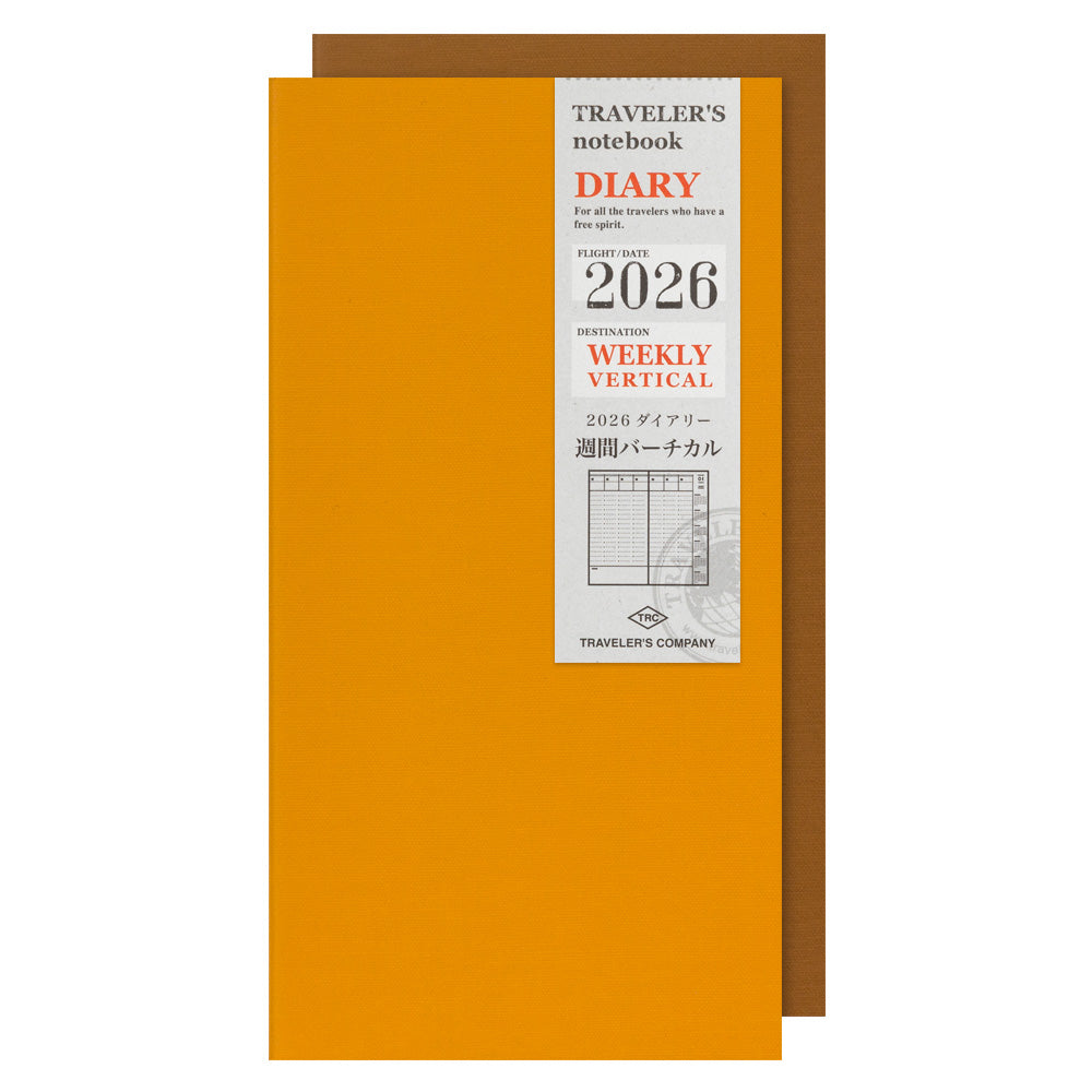 Traveler's Notebook 2026 Weekly Vertical Diary Regular Size