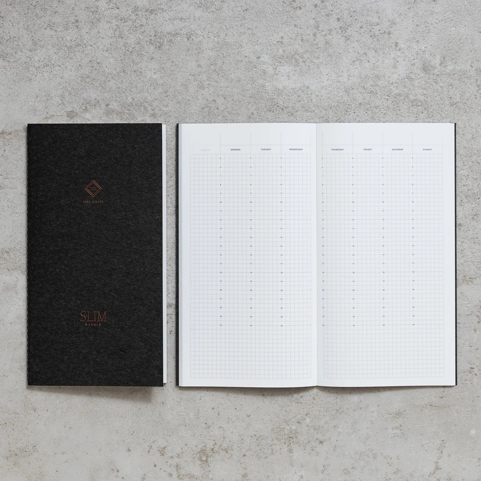 SLIM WEEKLY UNDATED PLANNER