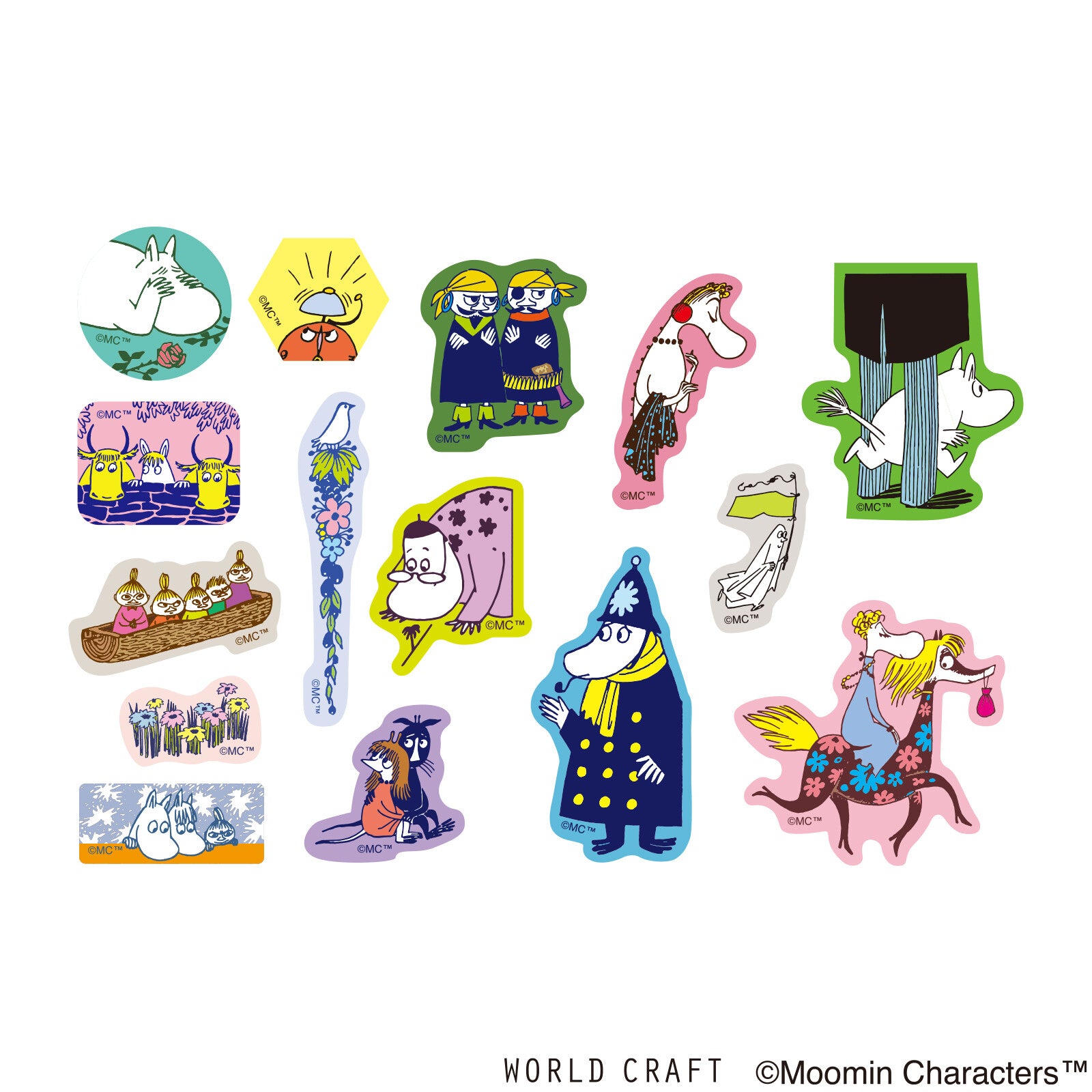Muumi Washi Deco Sticker Flakes Moomin's Friends 2