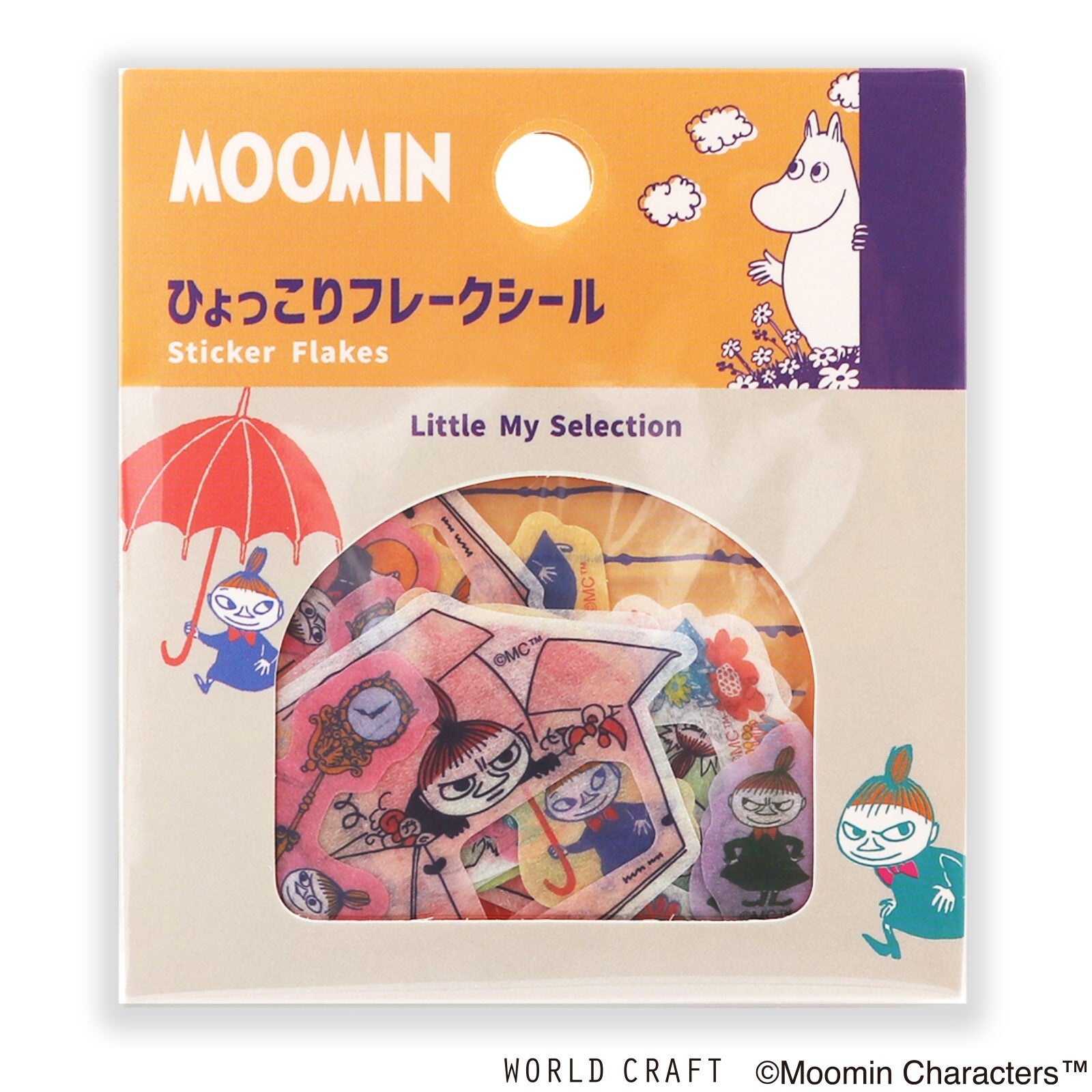 Muumi Washi Deco Sticker Flakes Pikku-Myy