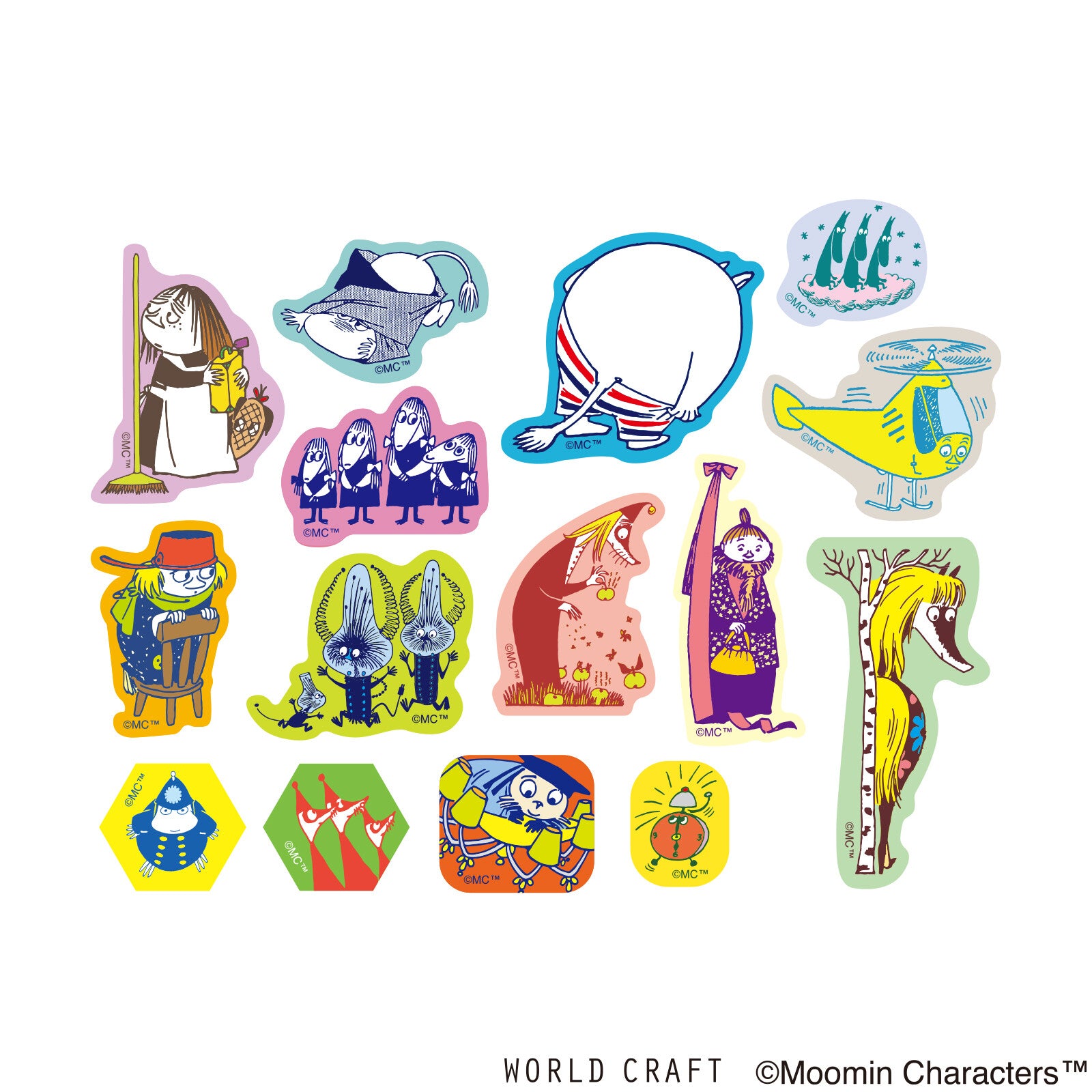 The Moomins Washi Deco Sticker Flakes Moomin's Friends