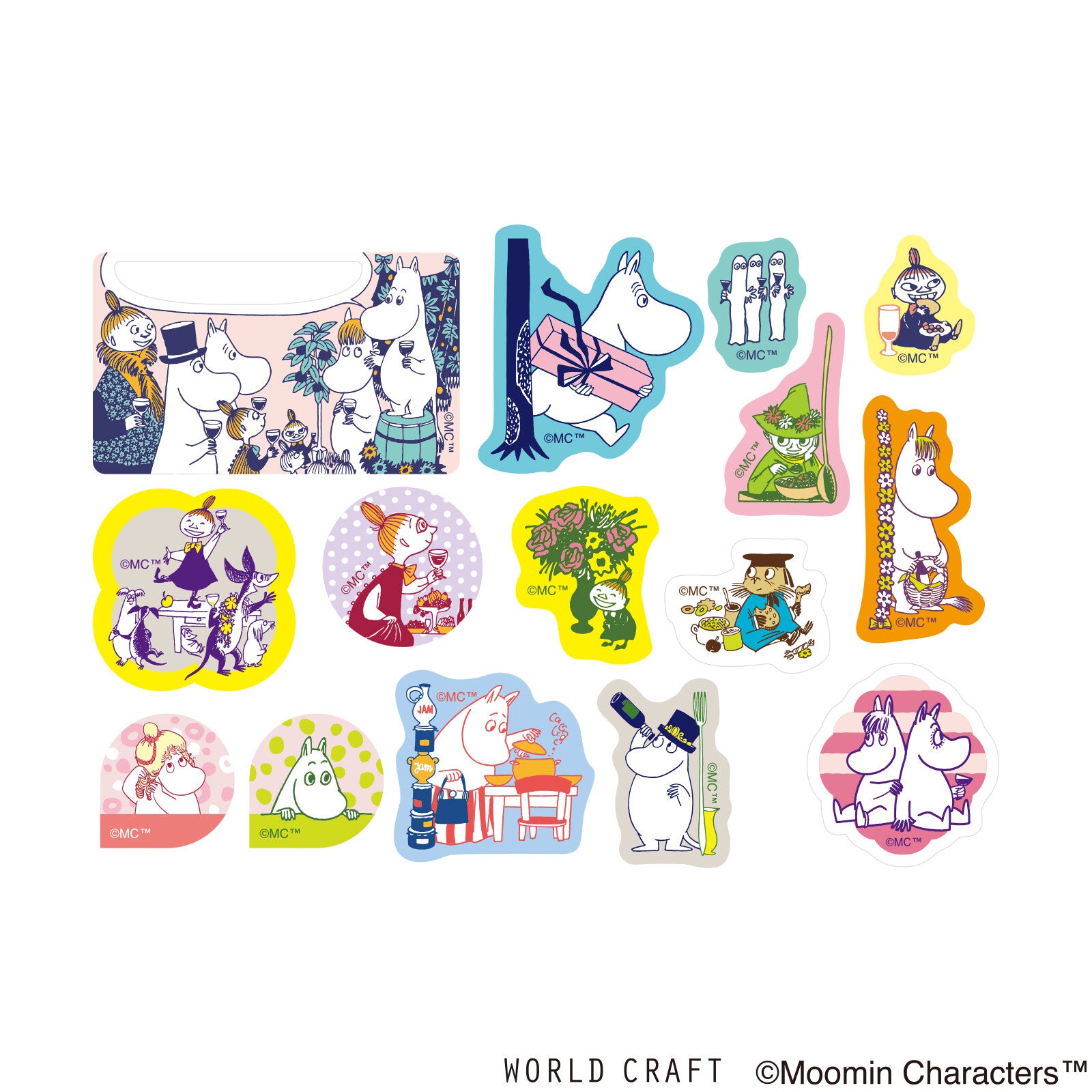 Muumi Washi Deco Sticker Flakes Moomin's Party