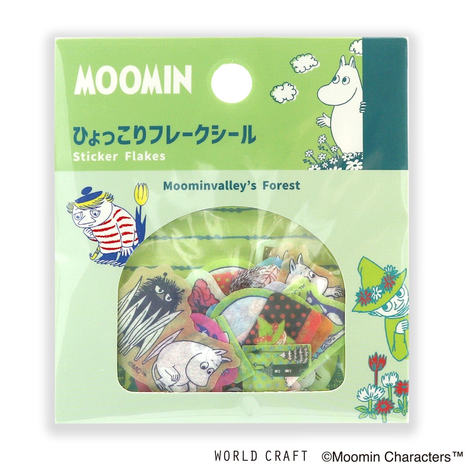 Muumi Washi Deco Sticker Flakes Moominvalley's Forest