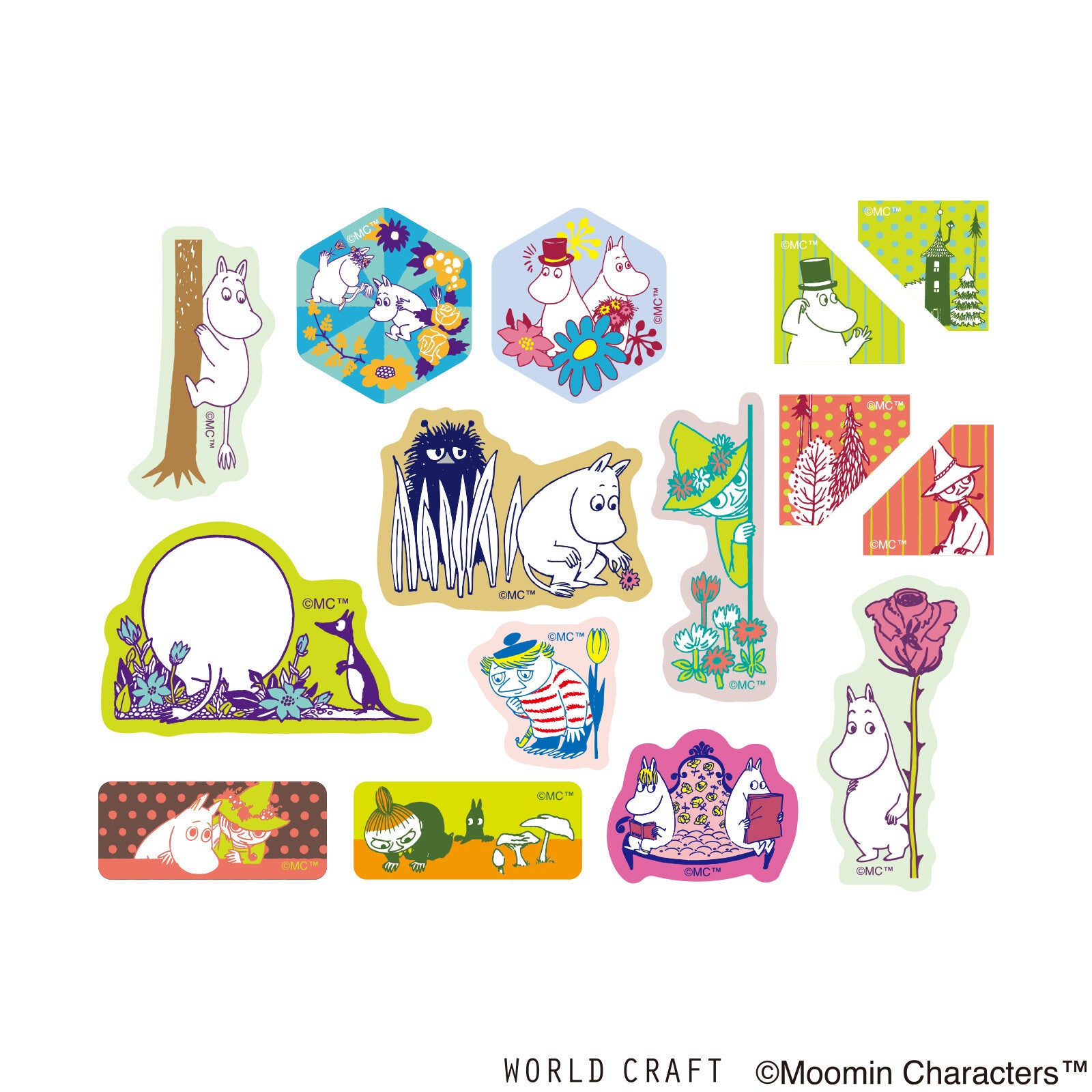 Muumi Washi Deco Sticker Flakes Moominvalley's Forest